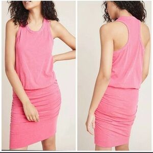 Sundry Rouched Dress - light pink Size 0